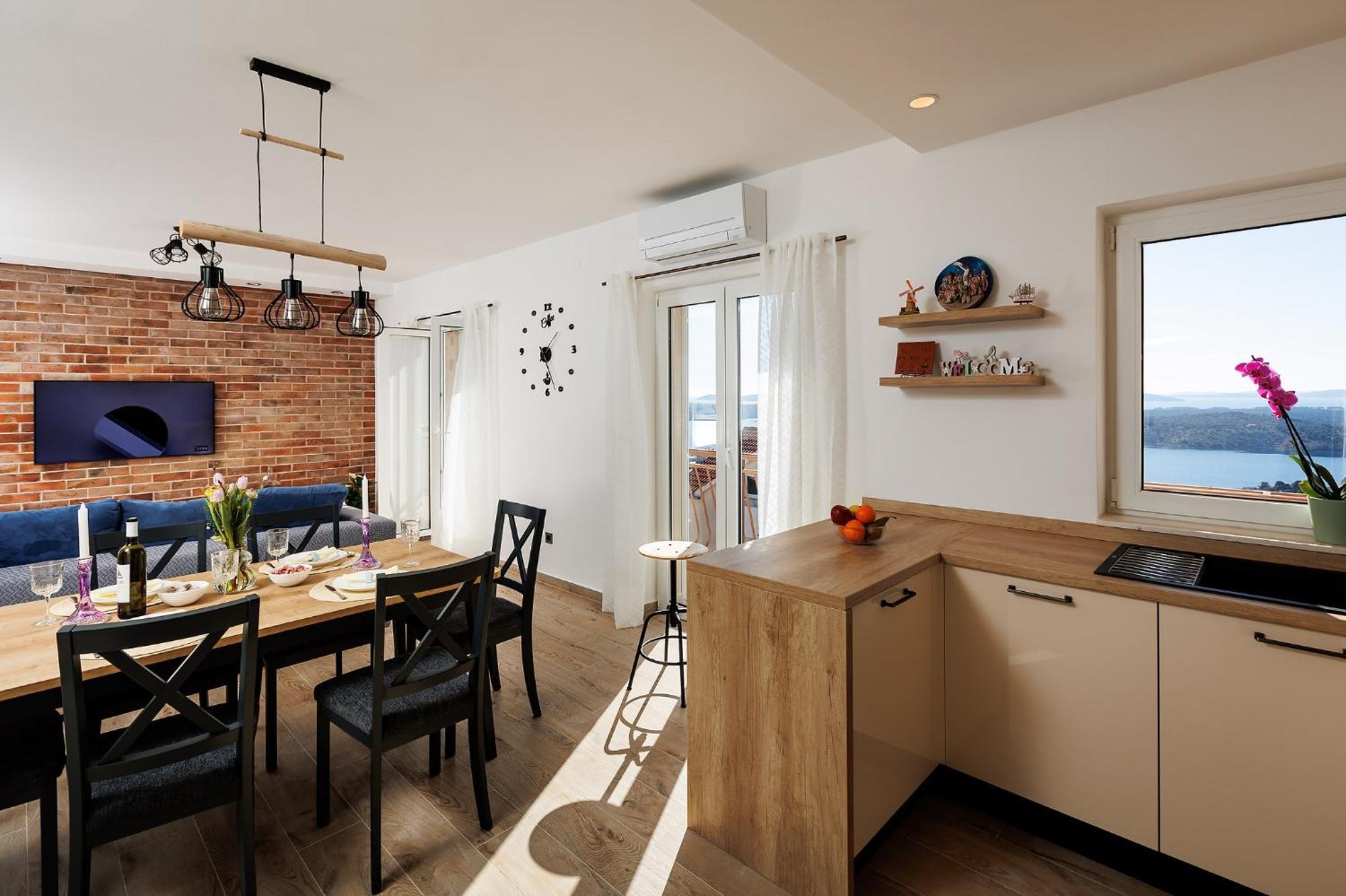 Summer Breeze Apartment - Quiet Place With A Spectacular View And A Garden Sibenik Ngoại thất bức ảnh